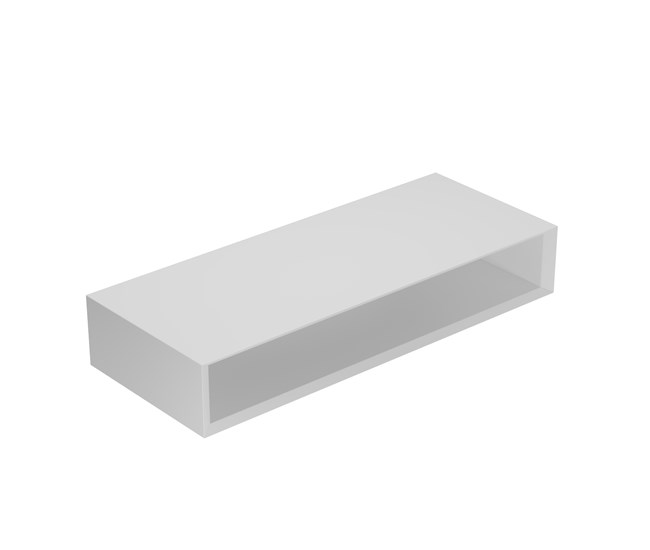 Mobile a giorno sospeso cm 120x48xh20, collocabile lateralmente o sotto lavabo