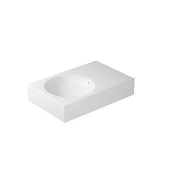 Lavabo appoggio o sospeso cm 70x46